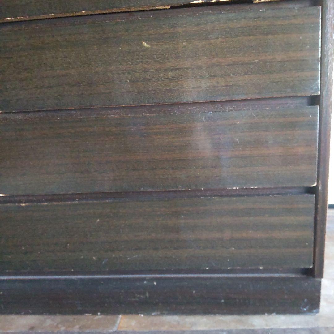 昭和レトロ　5段＋飾り棚付きタンス 奥行41cm幅89cm高さ136cm