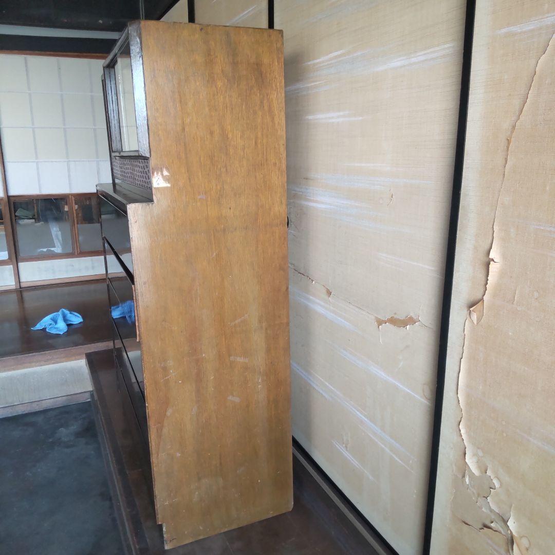 昭和レトロ　5段＋飾り棚付きタンス 奥行41cm幅89cm高さ136cm