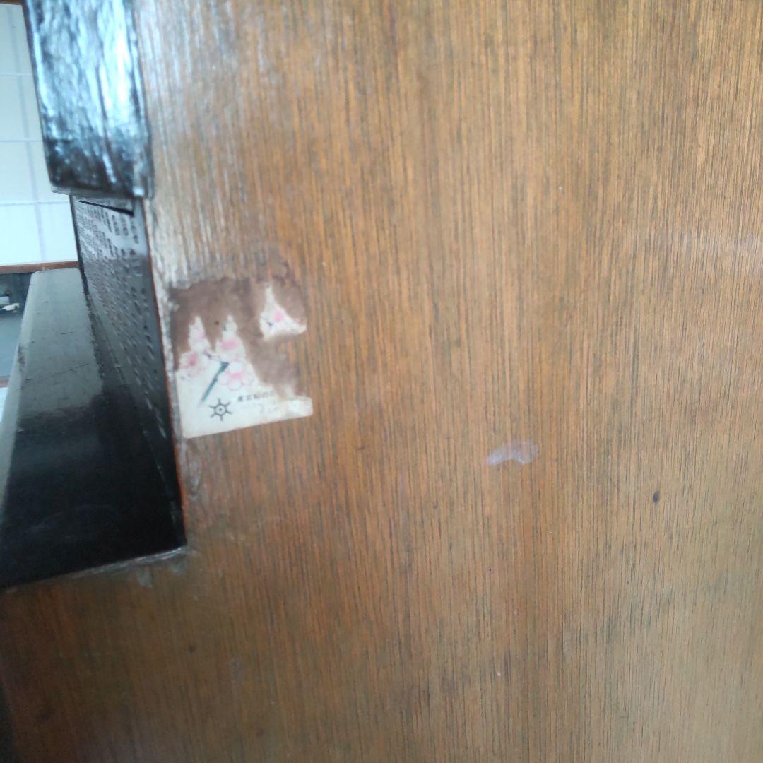 昭和レトロ　5段＋飾り棚付きタンス 奥行41cm幅89cm高さ136cm