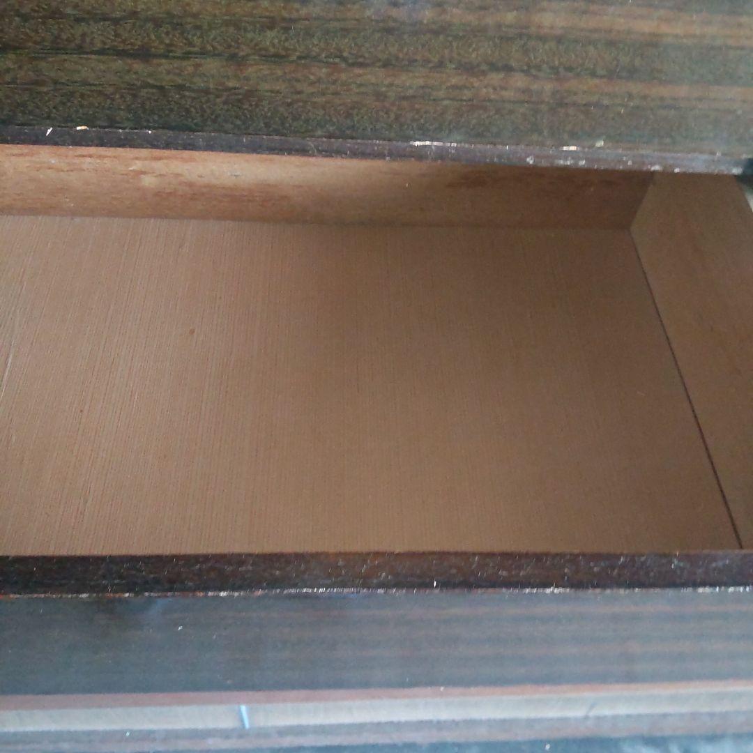 昭和レトロ　5段＋飾り棚付きタンス 奥行41cm幅89cm高さ136cm