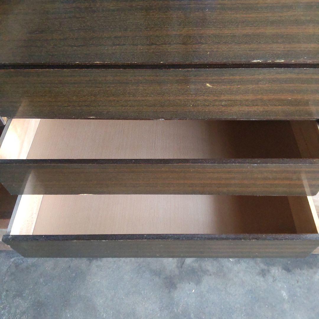 昭和レトロ　5段＋飾り棚付きタンス 奥行41cm幅89cm高さ136cm