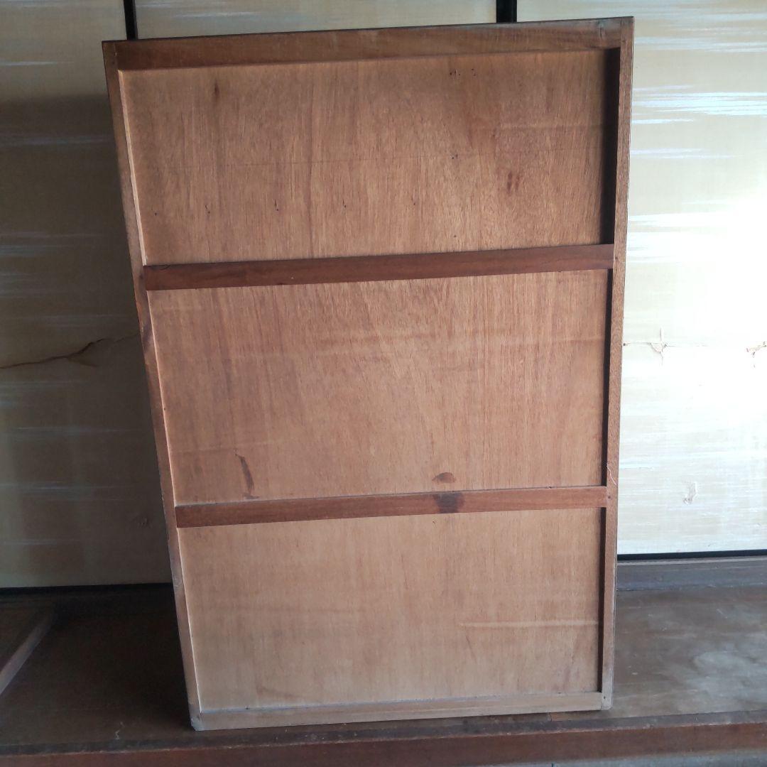 昭和レトロ　5段＋飾り棚付きタンス 奥行41cm幅89cm高さ136cm