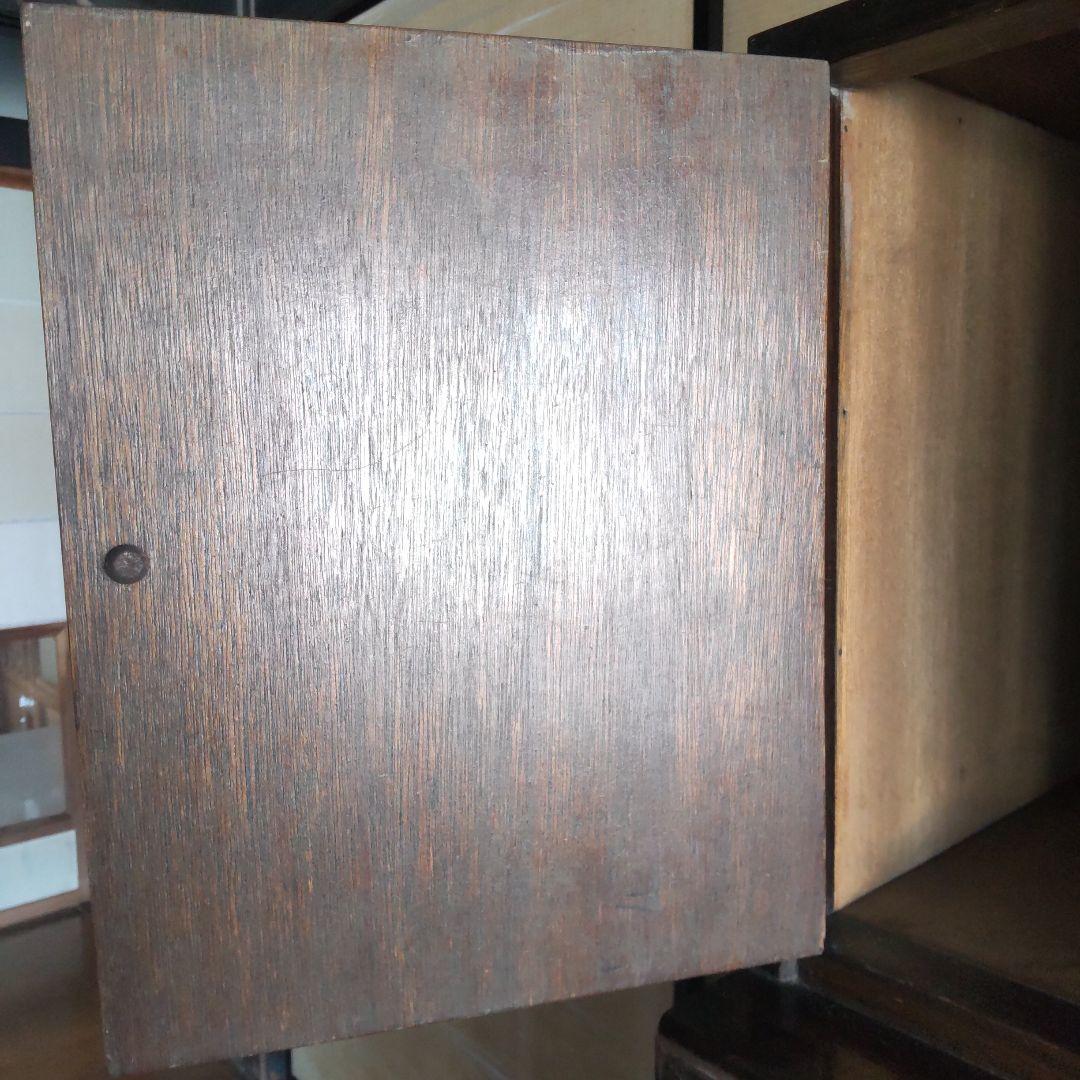 昭和レトロ　5段＋飾り棚付きタンス 奥行41cm幅89cm高さ136cm