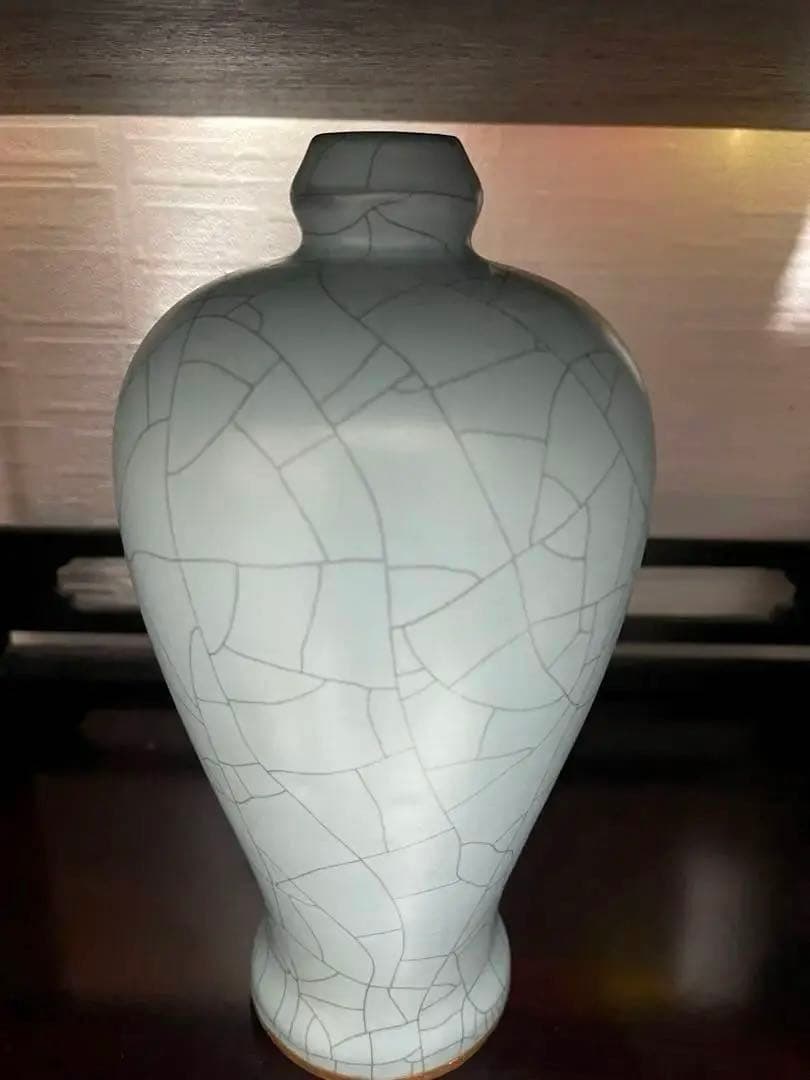 中国 骨董品 宋時代 汝窯 瓶 旧家蔵出し 陶芸 古美術