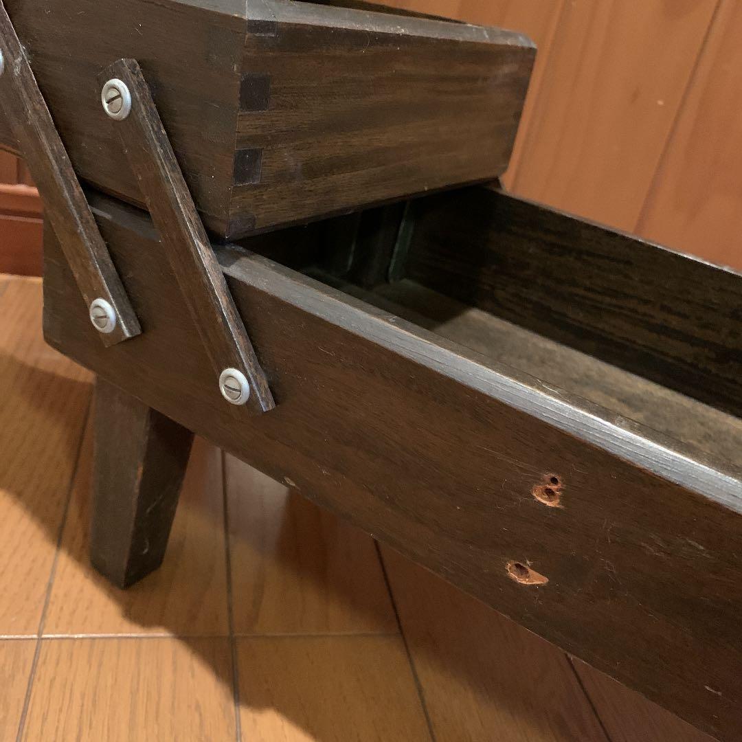 昭和レトロ アンティーク3段マジック小物入れ