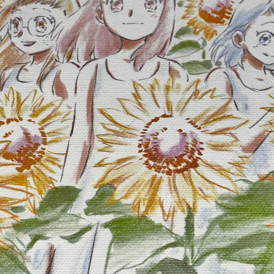 [G3048]おジャ魔女どれみ キャンバスアートボード ひまわり﻿