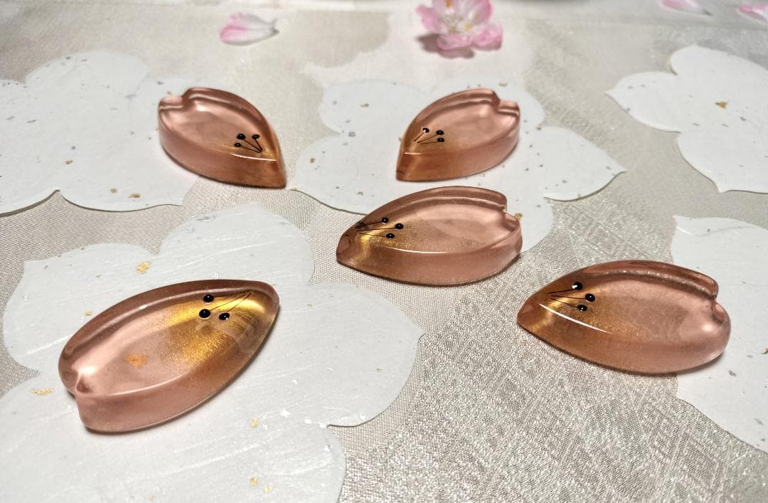 【稀少！】庫山窯　美濃焼　《桜セット》　琳派　湯呑　お茶碗　箸置き　茶道具　懐石