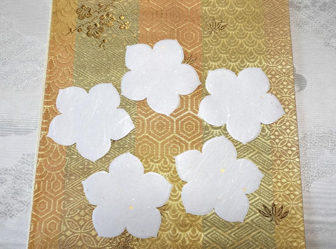 【稀少！】庫山窯　美濃焼　《桜セット》　琳派　湯呑　お茶碗　箸置き　茶道具　懐石