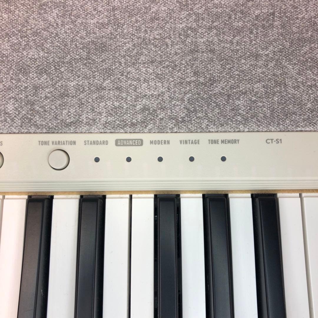 CASIO CT-S1WE 電子キーボード 白 動作品 譜面台付