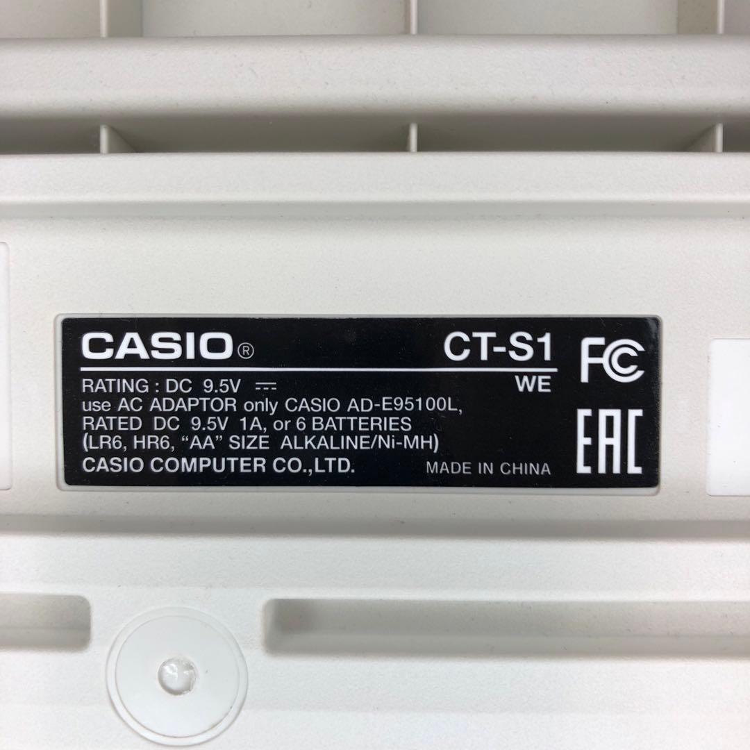 CASIO CT-S1WE 電子キーボード 白 動作品 譜面台付