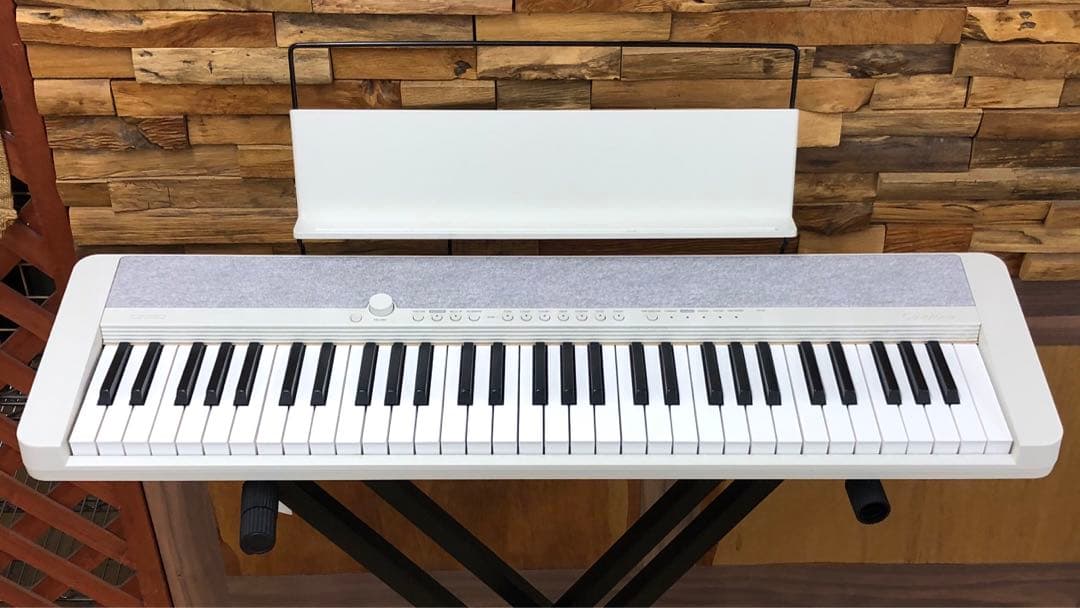 CASIO CT-S1WE 電子キーボード 白 動作品 譜面台付