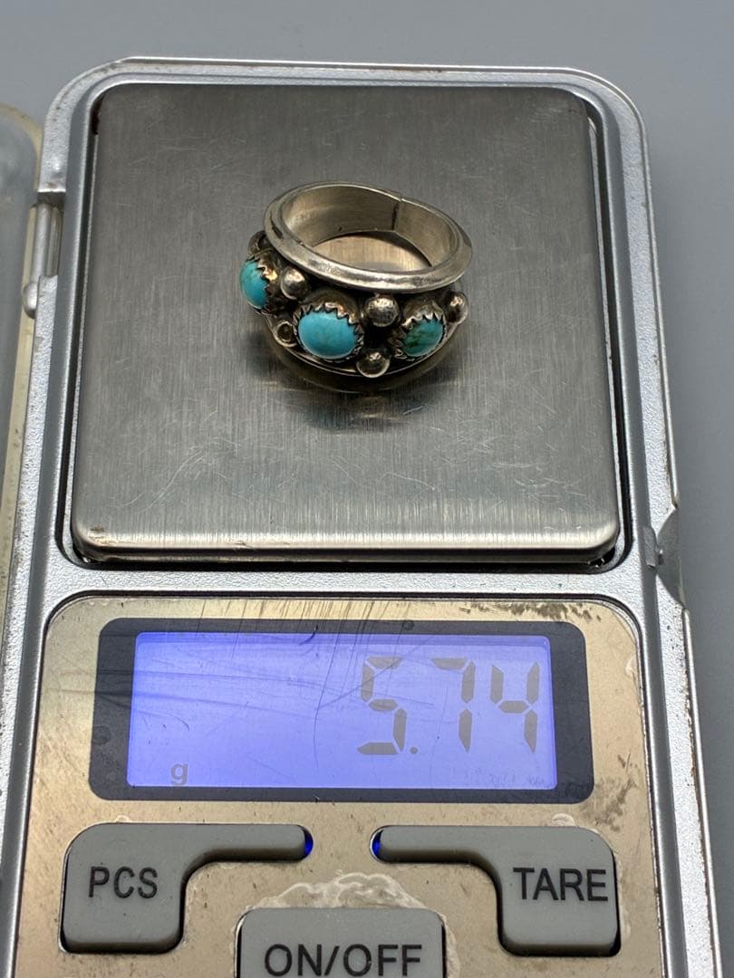 STERLING ＋ D Ɛ (作者名) 9号 ターコイズ　銀リング　男女兼用