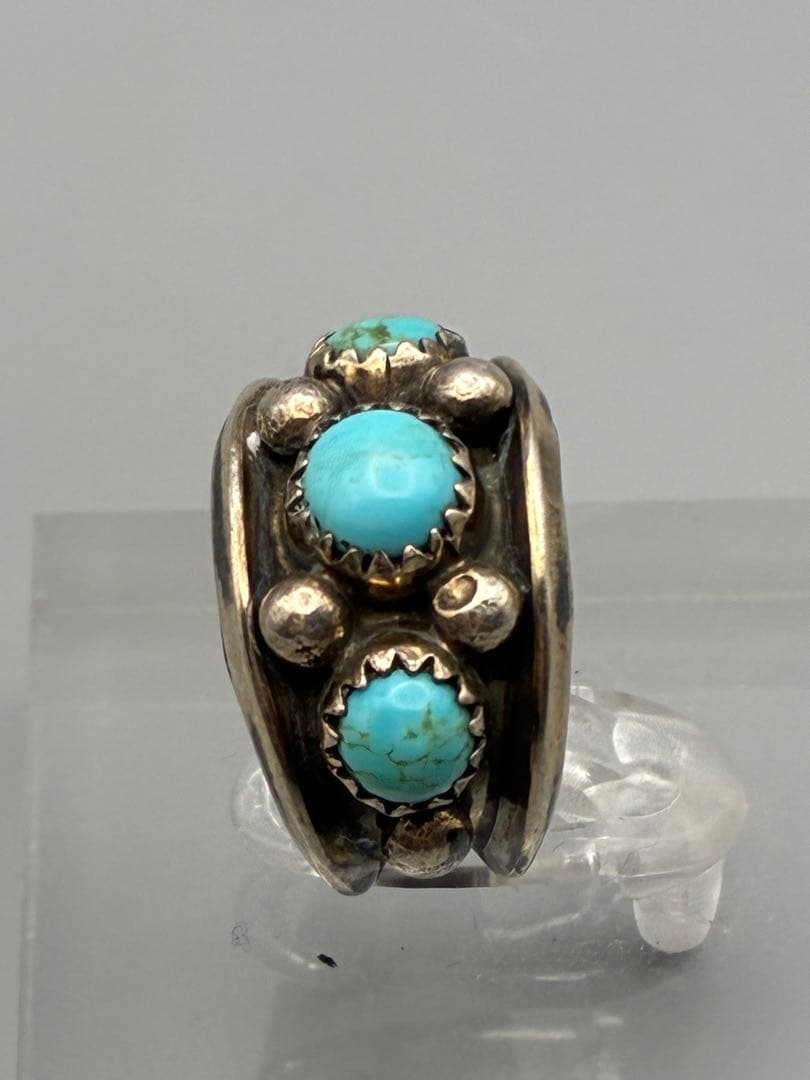 STERLING ＋ D Ɛ (作者名) 9号 ターコイズ　銀リング　男女兼用