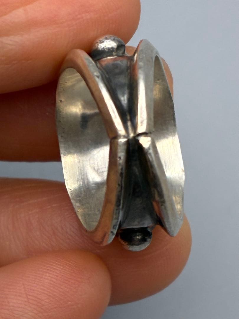 STERLING ＋ D Ɛ (作者名) 9号 ターコイズ　銀リング　男女兼用