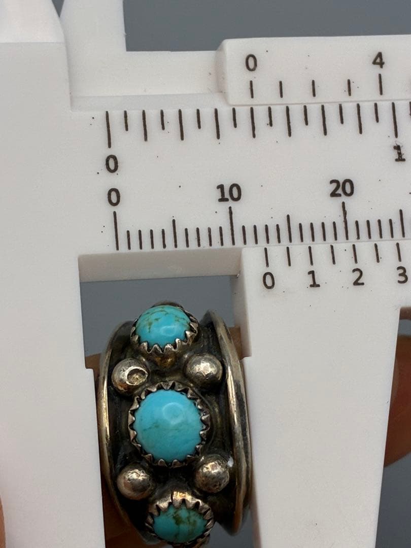 STERLING ＋ D Ɛ (作者名) 9号 ターコイズ　銀リング　男女兼用