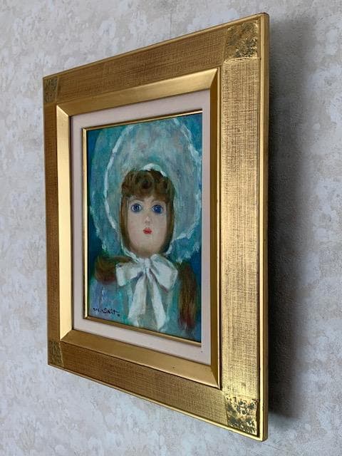 大幅値下げ❣️【物故作家】斎藤光子❣️白日会◆油彩Ｆ３号◆評価３号３７,５万円