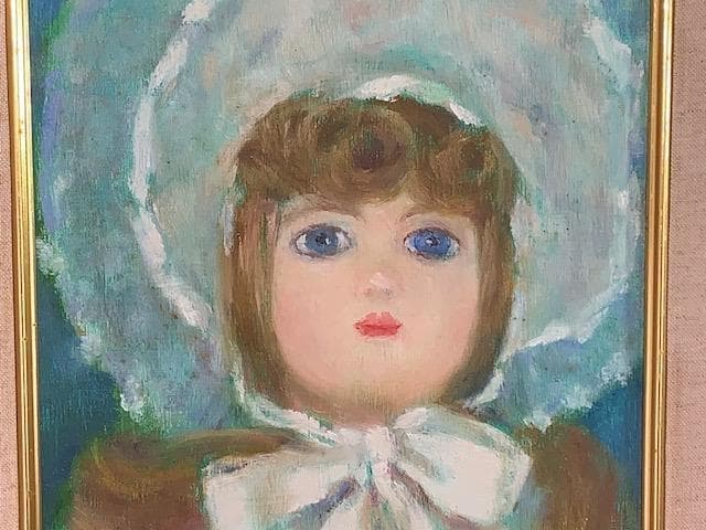 大幅値下げ❣️【物故作家】斎藤光子❣️白日会◆油彩Ｆ３号◆評価３号３７,５万円