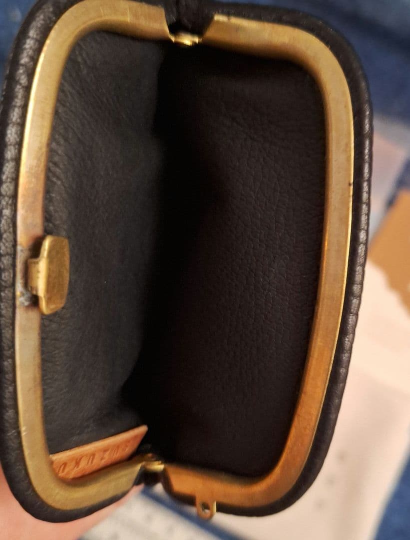 TSUZUKU ブラック がま口　kabaカバ　 小　財布