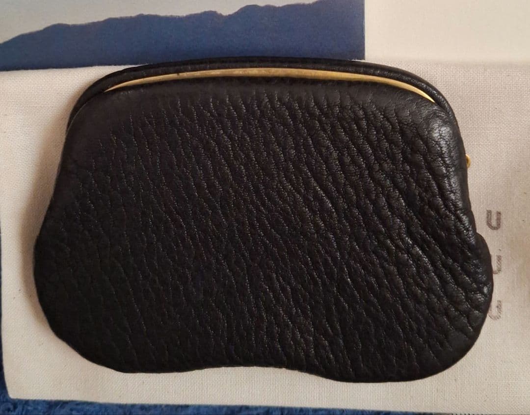 TSUZUKU ブラック がま口　kabaカバ　 小　財布