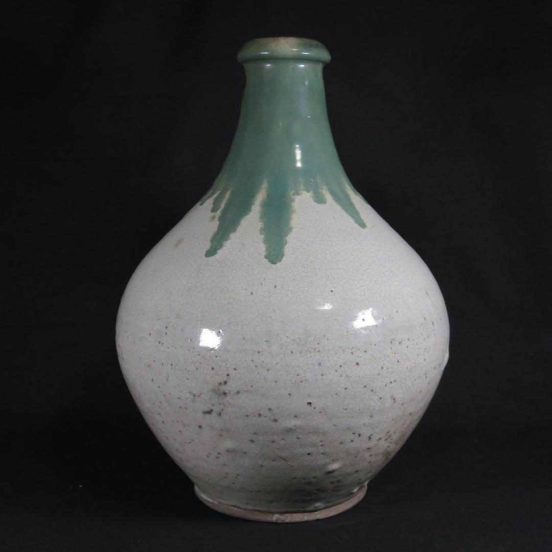 壺 笠間 民藝 高さ37センチ 窯傷 一輪挿し 飾り壺 イポ