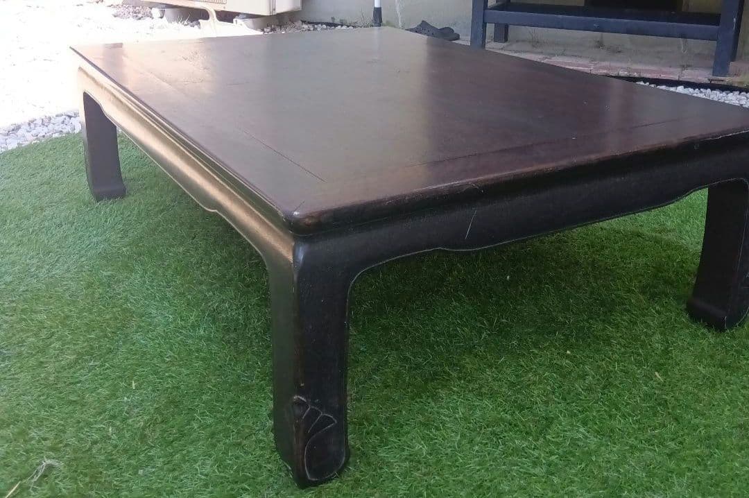 紫檀　座卓　昭和レトロ　希少　アンティーク　送料込