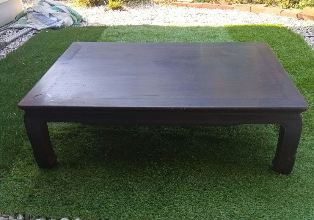 紫檀　座卓　昭和レトロ　希少　アンティーク　送料込