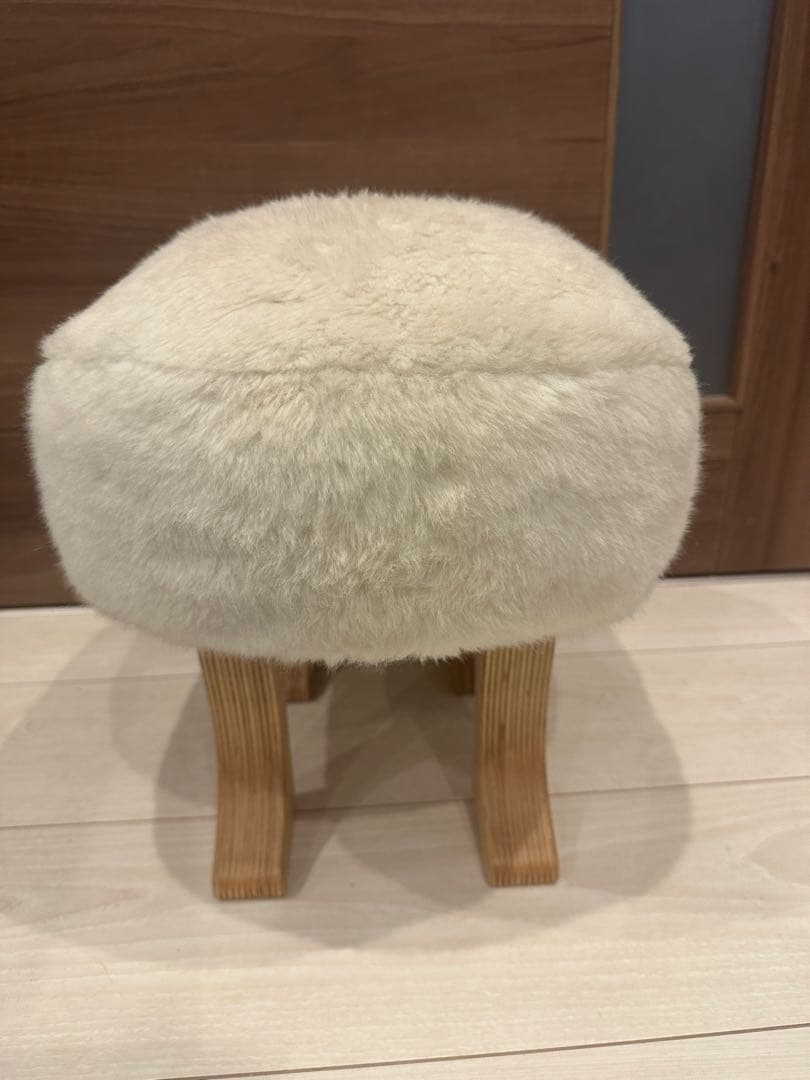 匠工芸　アニマルスツール　S フォックスホワイト