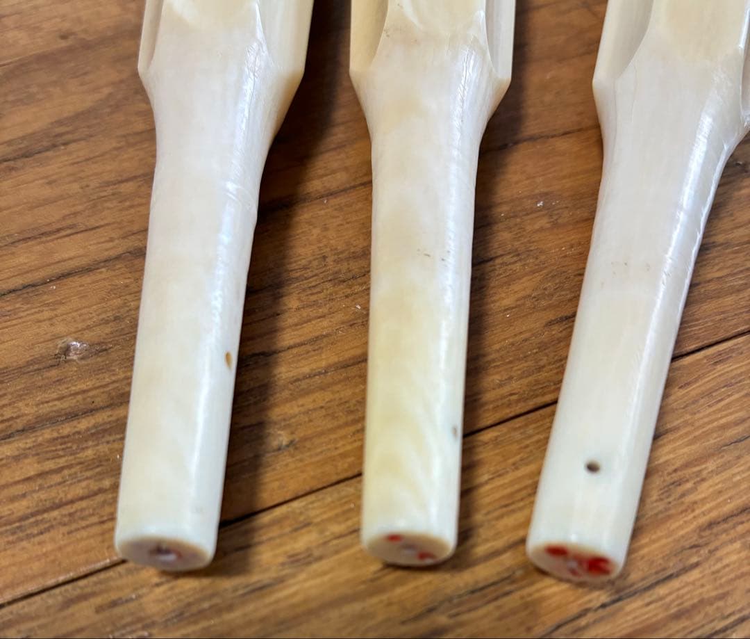 三味線　糸巻　3本　天然素材