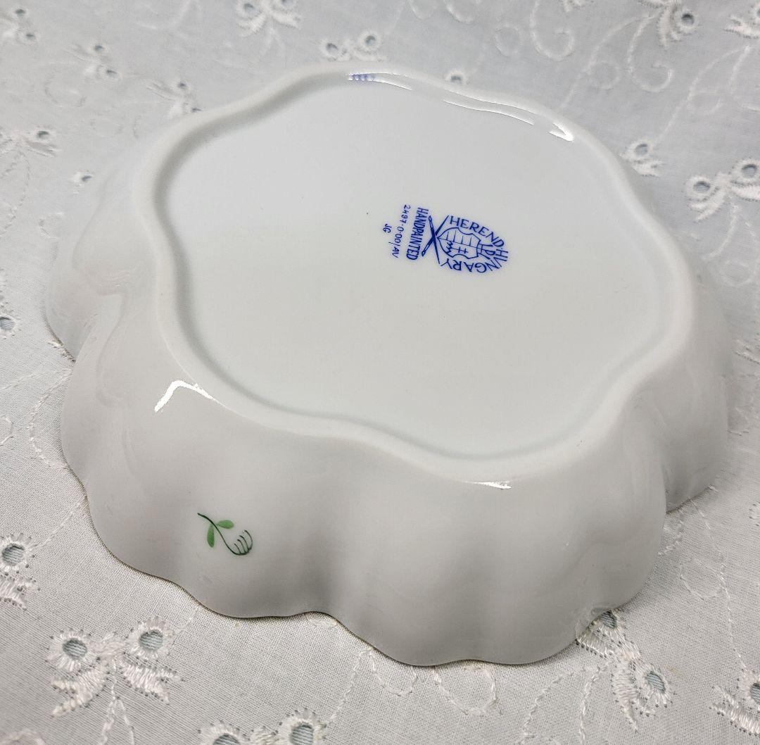 未使用近✨ヘレンド アポニーグリーン クッキーボウル 小皿 プレート✨希少