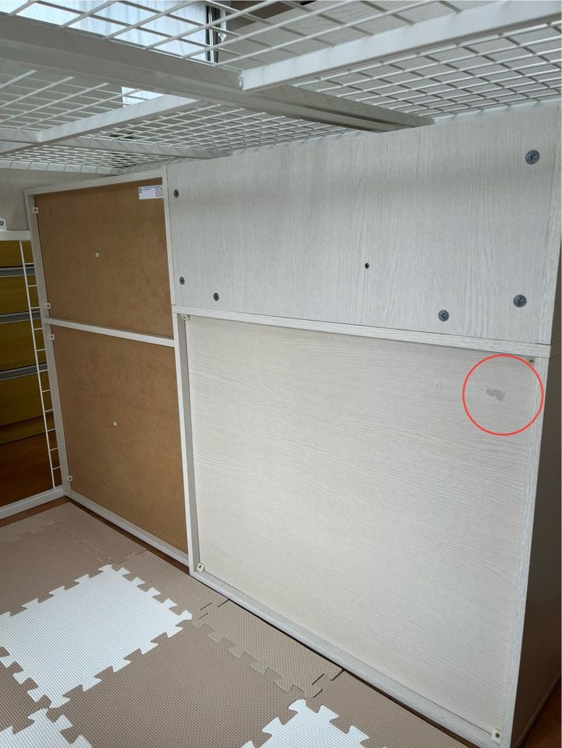 ニトリ　システムベッド　NITORI デスク　ホワイト　引き取り限定