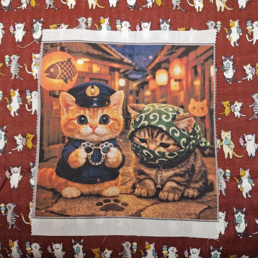 ご確認用　うきたん　ハンカチ　ねこちゃん柄2/16