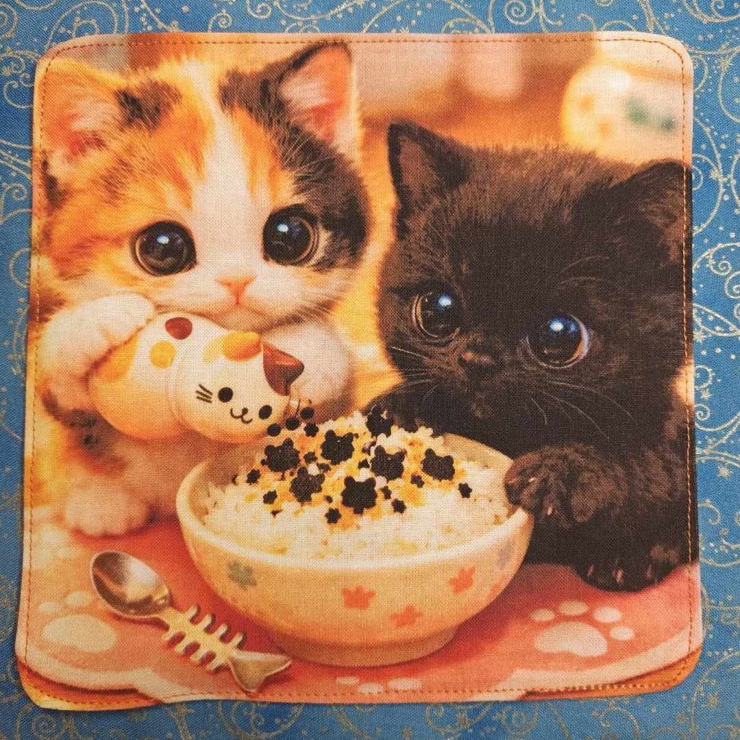 ご確認用　うきたん　ハンカチ　ねこちゃん柄2/16