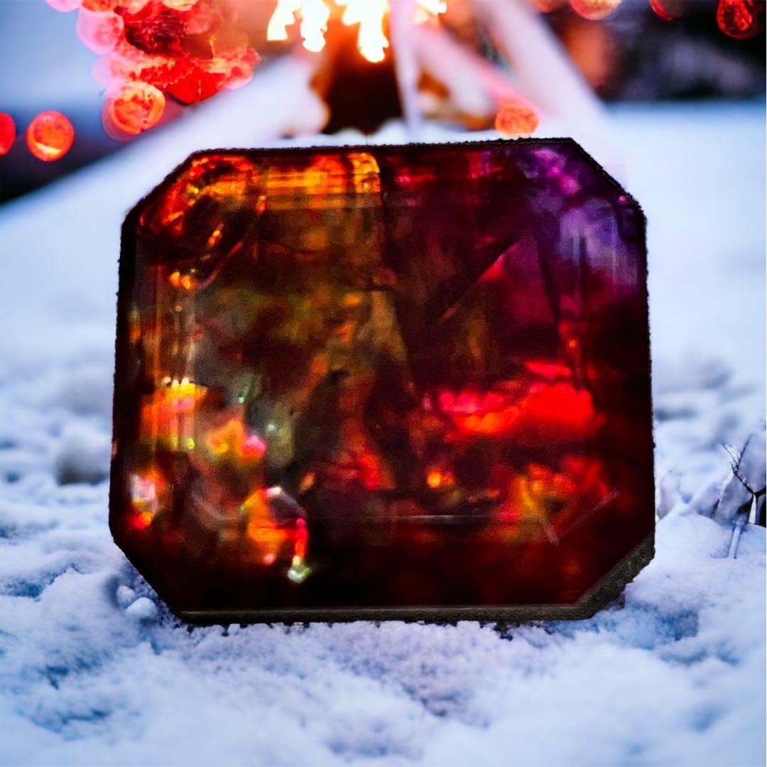 【アンモライト】37.85ct ルース 裸石オパール化石宝石ammolite菊石