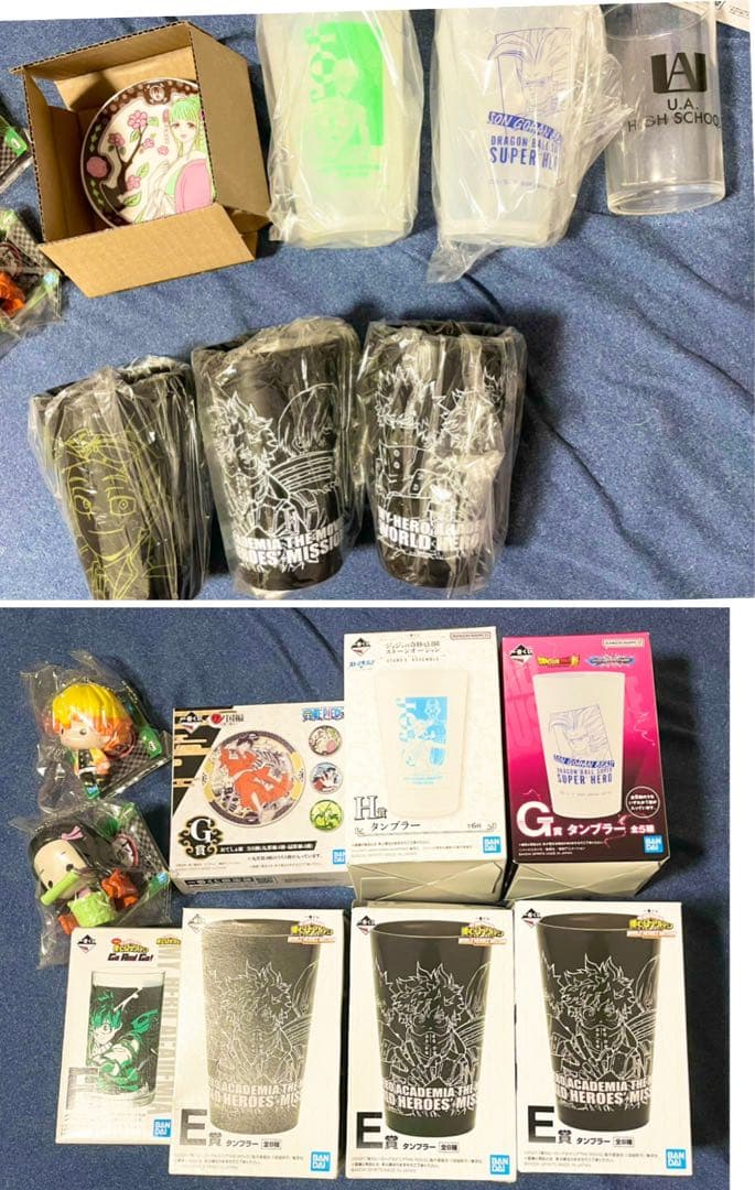 一番くじ 下位賞 194点セット ドラゴンボール 鬼滅の刃 ジョジョ ヒロアカ