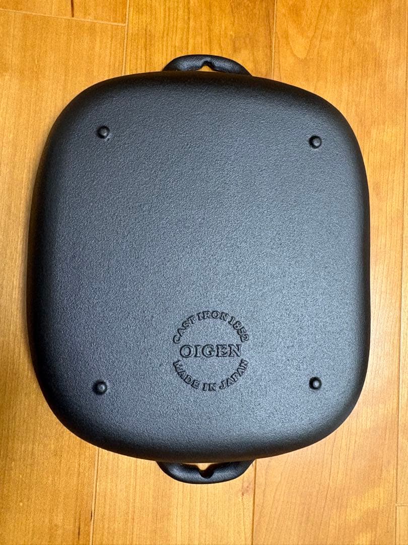 【新品・未使用】OIGEN 及源鋳造 鋳鉄製 グリルパン