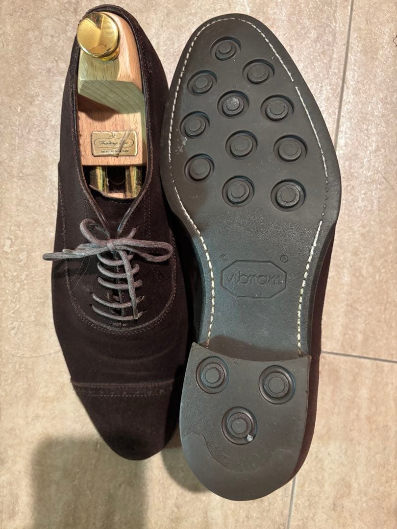 トレーディングポスト/ダークブラウン スエード/SIzE6/美品