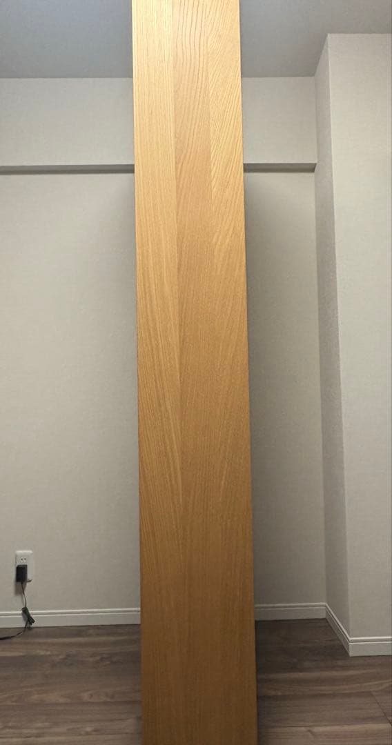 無印良品　スタッキングシェルフセット・５段×２列・オーク材　チェスト付き