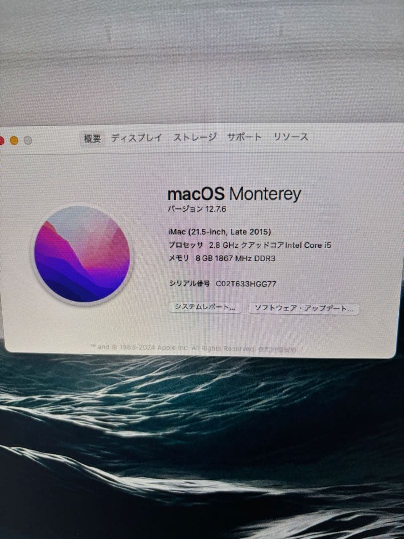 Macデスクトップ Apple iMac 21.5-inch Late 2015 Core i5