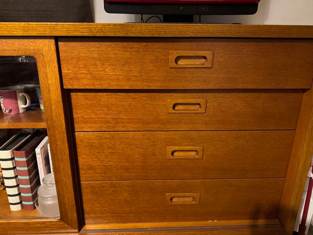 ミッドセンチュリーキャビネット ブラウン