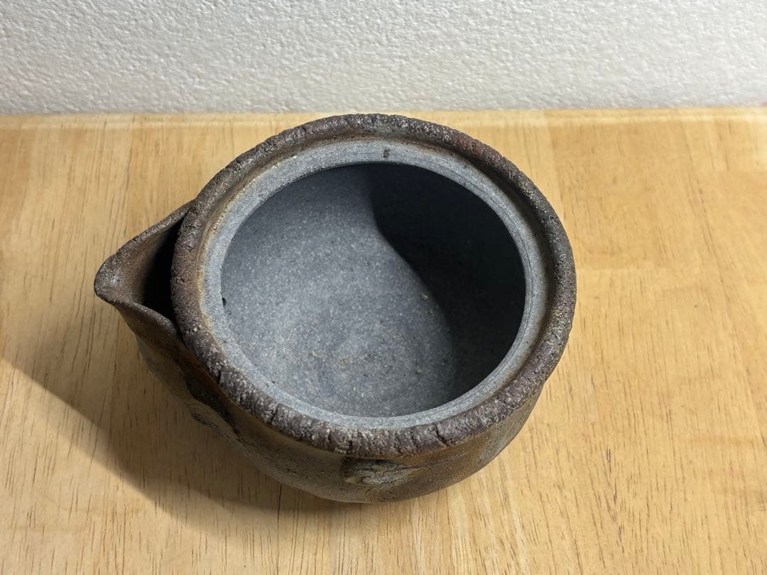118. 備前焼 宝瓶 登り窯 龍 手びねり 急須