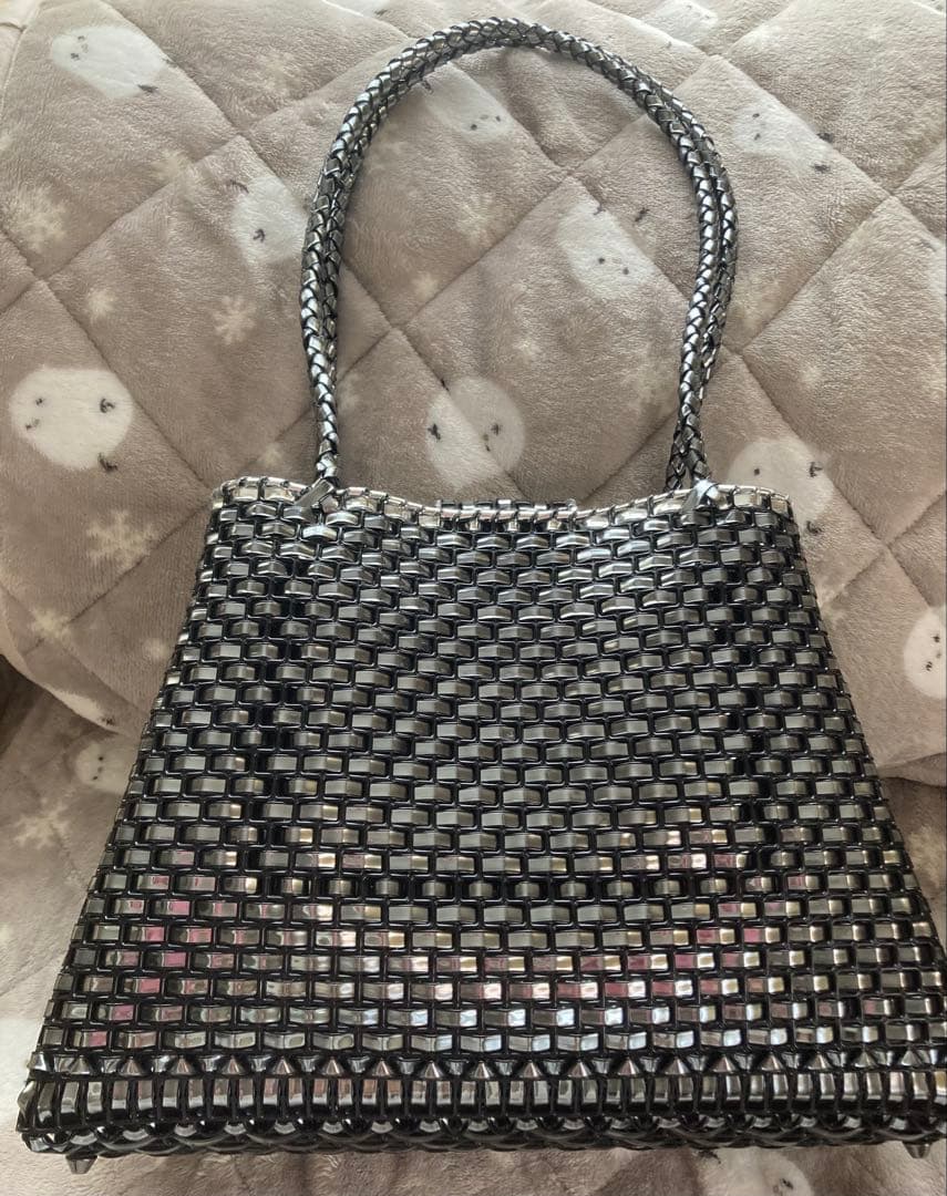 春’ｓまま～♡◯ラメルヘンテープ◯トートバッグ◯ブラック＆グレー　4点