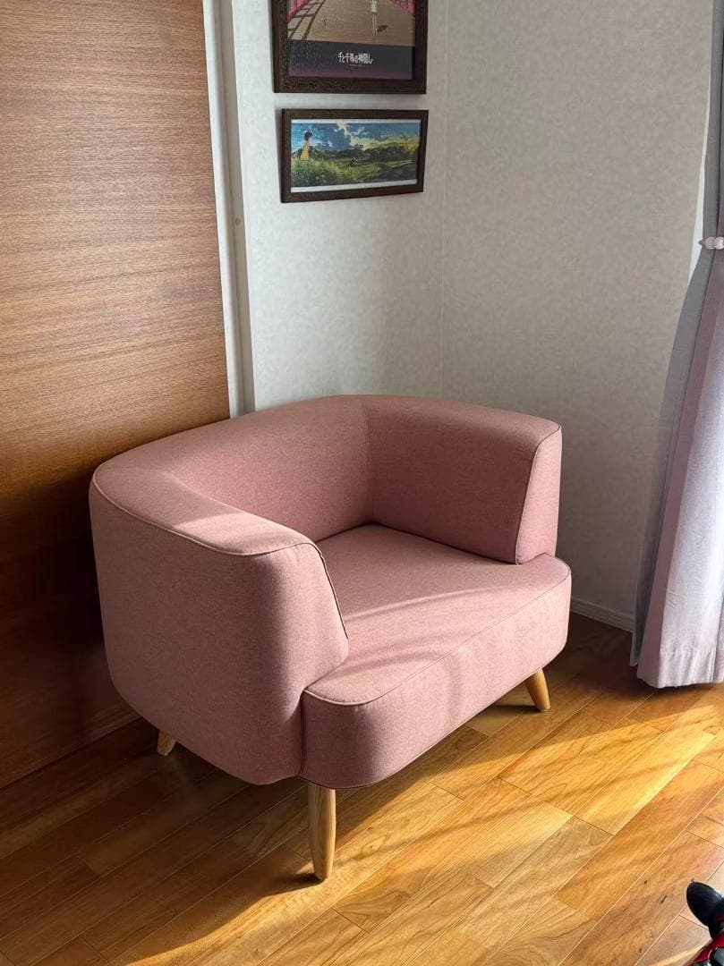 藤栄 FUJIEI シングルソファ PINK インテリア
