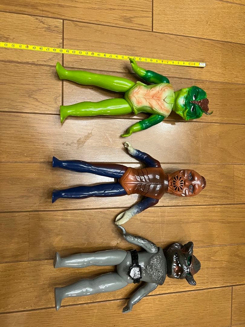 【最終値下げ】当時物　ライダー怪人　ソフビ　３体セット