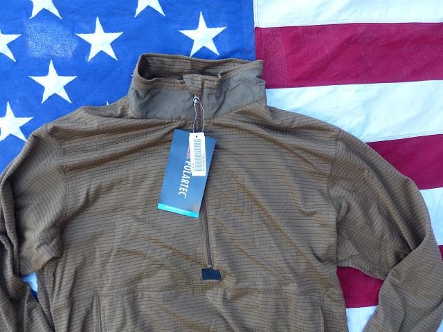 米軍実物 ポーラテック グリッドフリース プルオーバー　L　DSCP 62