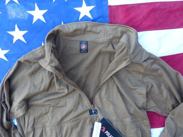 米軍実物 ポーラテック グリッドフリース プルオーバー　L　DSCP 62
