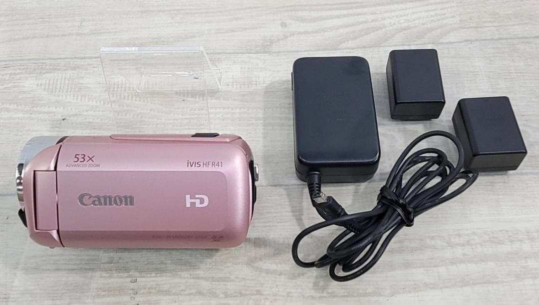 【美品】Canon ビデオカメラ iVIS HF R41 ピンク