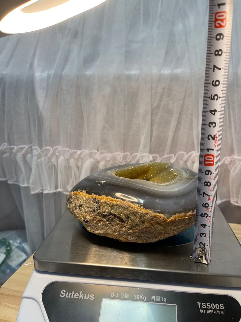 ブラジル産　天然石 金色系　クラスター 瑪瑙