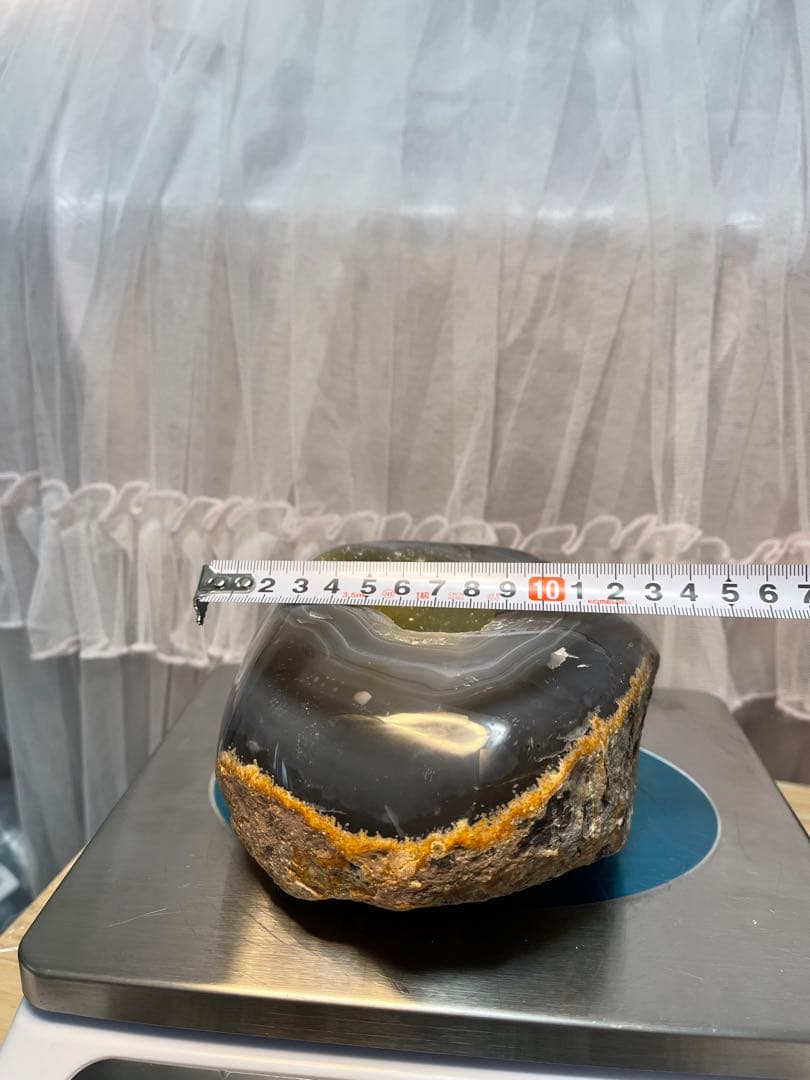 ブラジル産　天然石 金色系　クラスター 瑪瑙