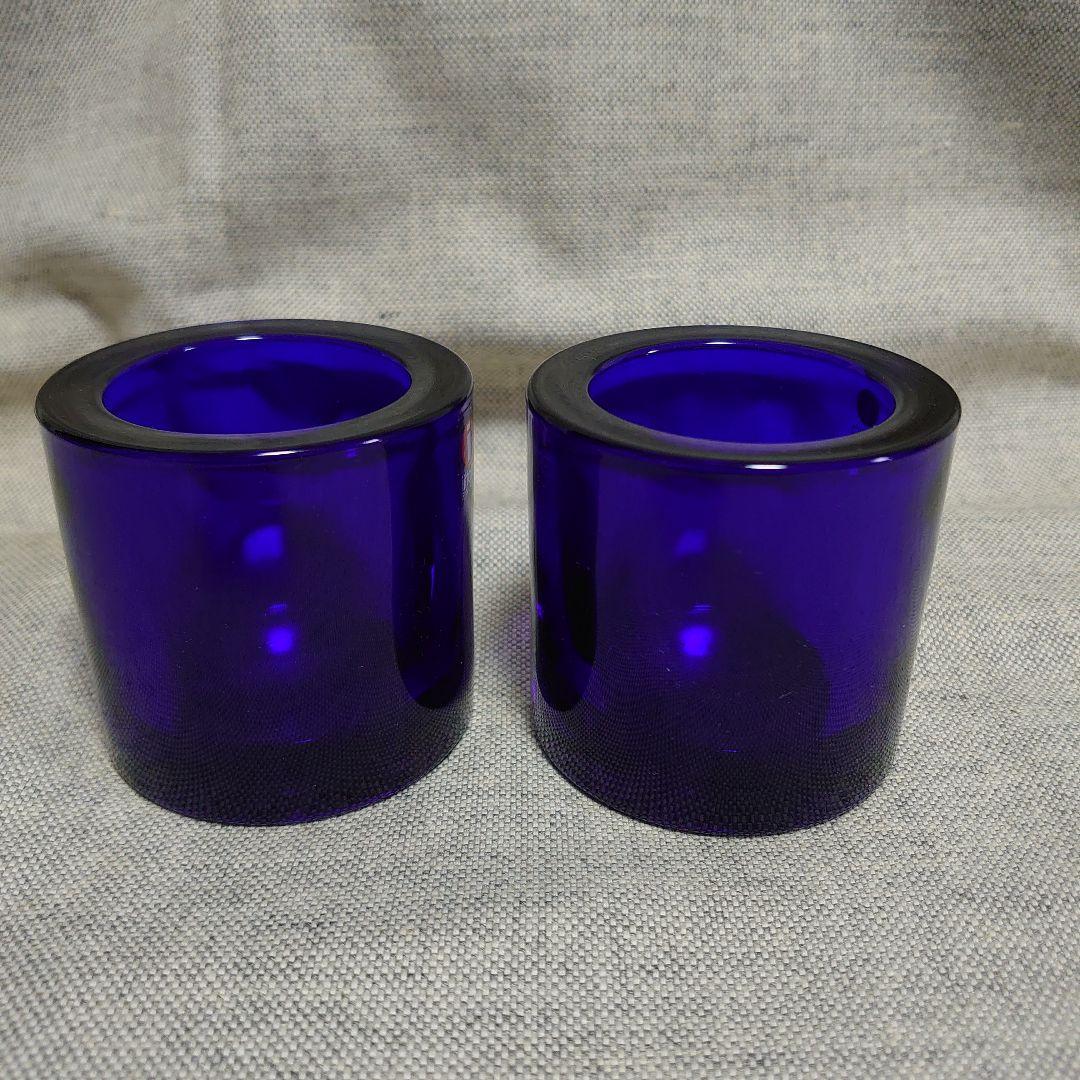 イッタラ マリメッコ kivi コバルトブルー 2個 キビ キャンドルホルダー
