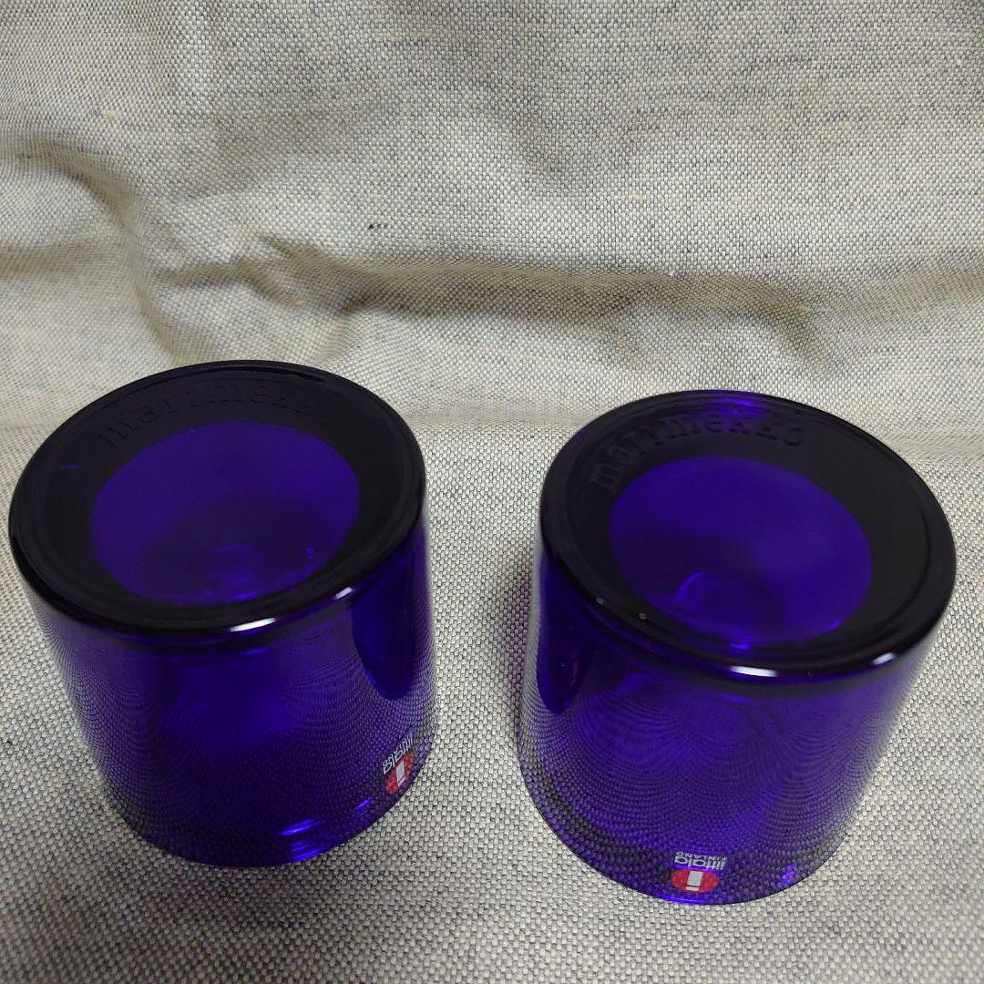 イッタラ マリメッコ kivi コバルトブルー 2個 キビ キャンドルホルダー